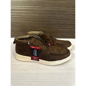 Chaps Summerville Chuck Paul Mens 13M Chocolate Brown Memory Foam Chukka Boots
